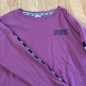 pink victoria secret magenta sweatshirt